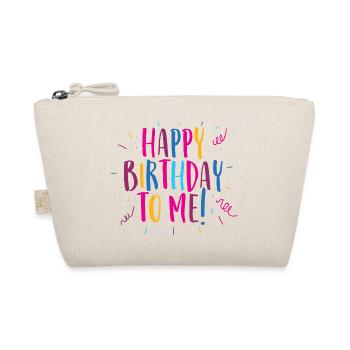Congratulations on my birthday! - Organic Pouch - nature - Front