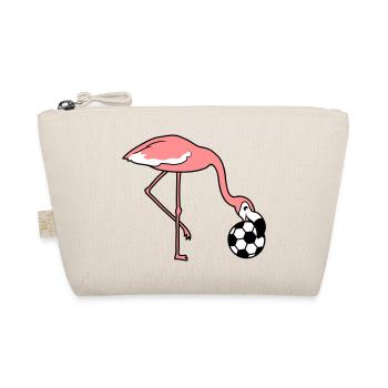 kicken fussball verein spielen ball kicker lachen - Bio-Täschchen - Natur - Vorne