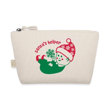 Santa's Little Helper Elf Maternity - Organic Pouch - nature - Front