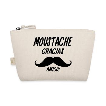 moustache gracias amigo,message,citations - Trousse biologique - nature - Devant