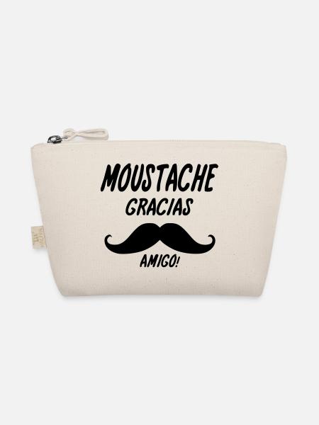 moustache gracias amigo,message,citations - Trousse biologique - nature