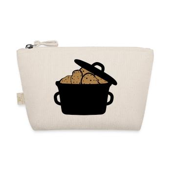 saucepan pot many heap design potato food - Organic Pouch - nature - Front