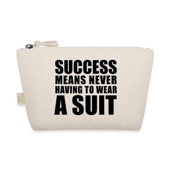 Success means never having to wear a Suit - Bio-Täschchen - Natur - Vorne
