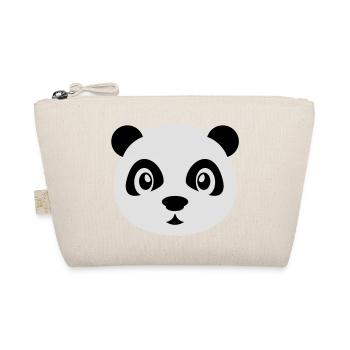 Cute Panda - Organic Pouch - nature - Front