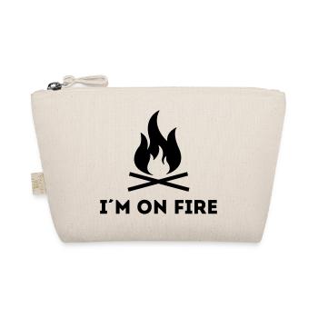 I AM ON FIRE - Feuerwehr oder Grillmeister - Bio-Täschchen - Natur - Vorne