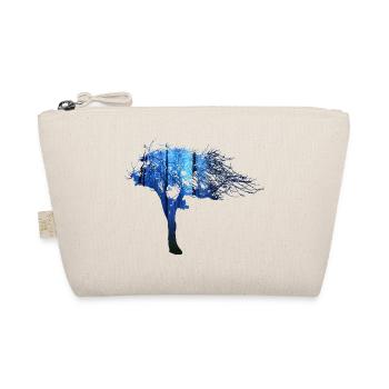 Fraktale & Regenbogen, Nerd Geschenk, Baum & bunt - Bio-Täschchen - Natur - Vorne
