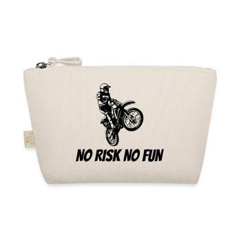 NO RISK NO FUN - Bio-Täschchen - Natur - Vorne