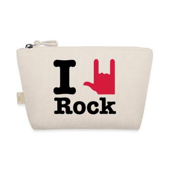 i love rock - Organic Pouch - nature - Front