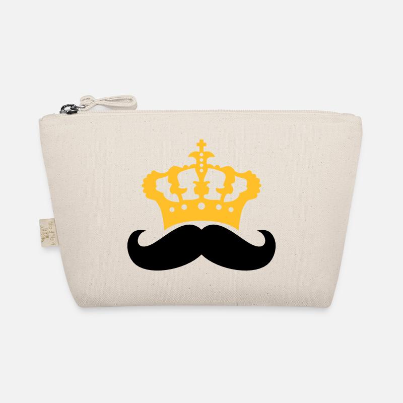 herrscher koenig krone prinz mustache schnurrbart Bio-Täschchen
