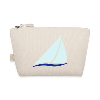 Sailing Boat Logo - Organic Pouch - nature - Front