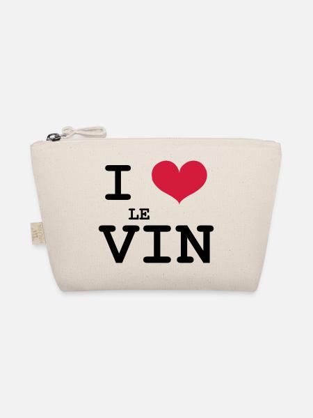 I Love le Vin - Trousse biologique - nature - Devant