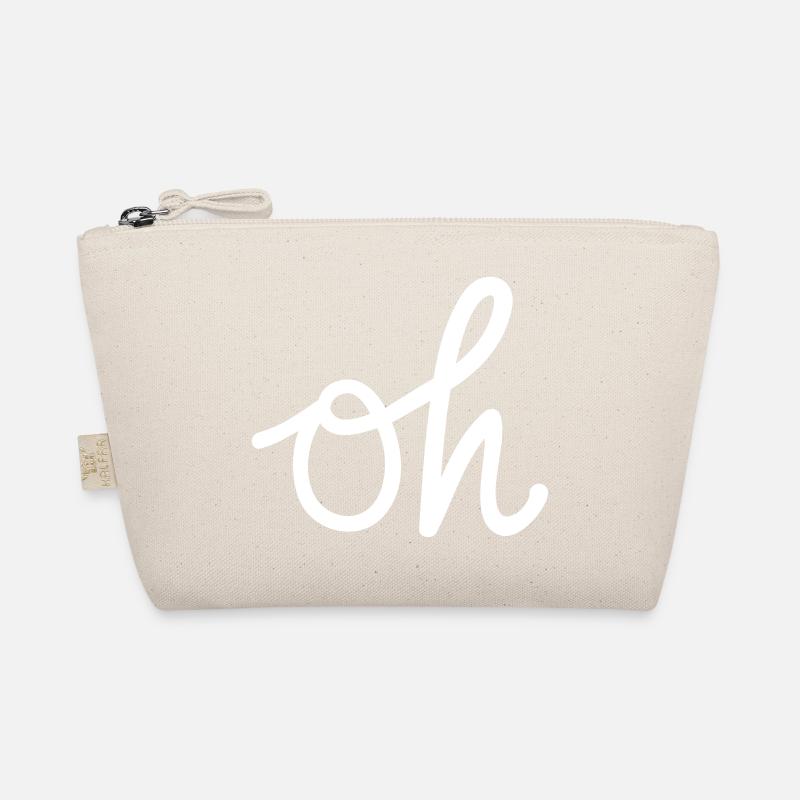 oh Typography - Organic Pouch - nature