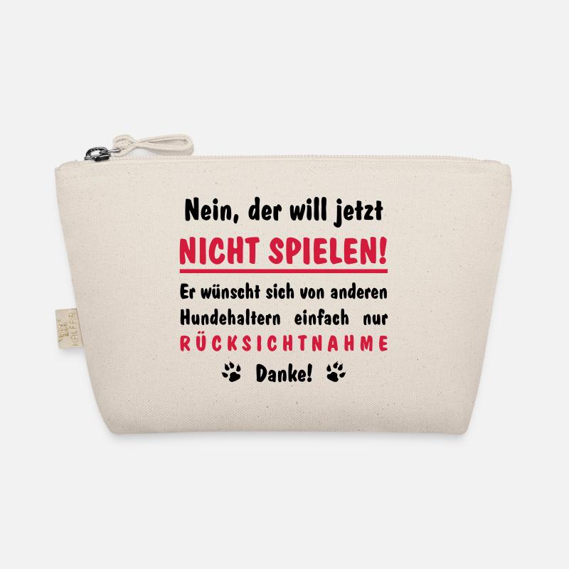 will nicht spielen will nur spielen - Bio-Täschchen - Natur