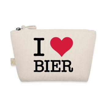 I Love Bier - Bio-Täschchen - Natur - Vorne