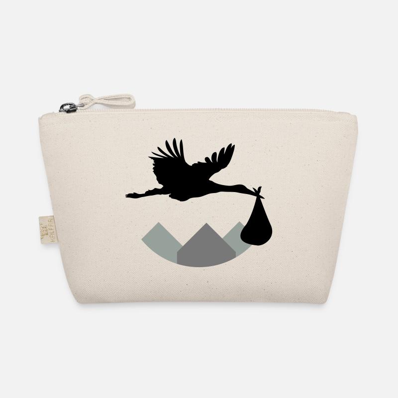 Stork & Baby (Vector) Bio-Täschchen