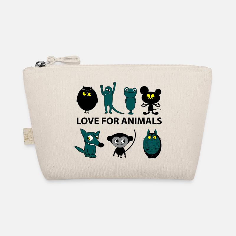 Liebe für Tiere - Bio-Täschchen - Natur