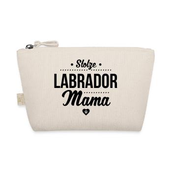 Stolze Labrador Mama Herz - Labbi Liebe - Bio-Täschchen - Natur - Vorne