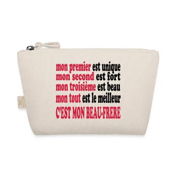 Mon beau-frère est beau - Organic Pouch - nature - Front