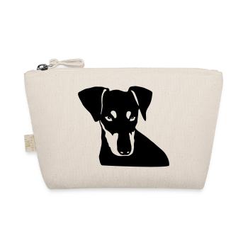 Deutscher Pinscher 003 - Bio-Täschchen - Natur - Vorne
