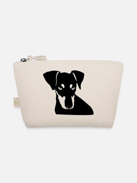 Deutscher Pinscher 003 - Bio-Täschchen - Natur