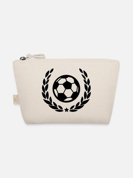 Fußball im Lorbeerkranz / Euro- Welt- Meister Logo - Trousse biologique - nature - Devant