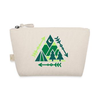 Motif extérieur (triangles) - Trousse biologique - nature - Devant