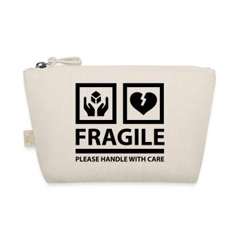 FRAGILE - Please Handle With Care (Sign) - Organic Pouch - nature - Front