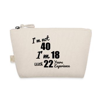 birthday 40,An ideal gift for a 40th birthday - Organic Pouch - nature - Front