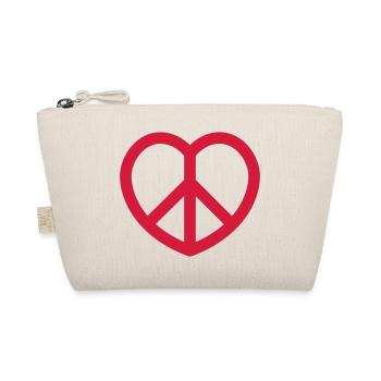 peace - Bio-Täschchen - Natur - Vorne