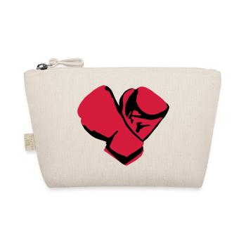 Boxen, Boxhandschuhe - Bio-Täschchen - Natur - Vorne