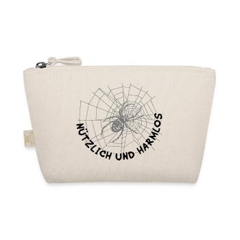 Spinnen nützlich / Ich mag Spinnen - Bio-Täschchen - Natur - Vorne