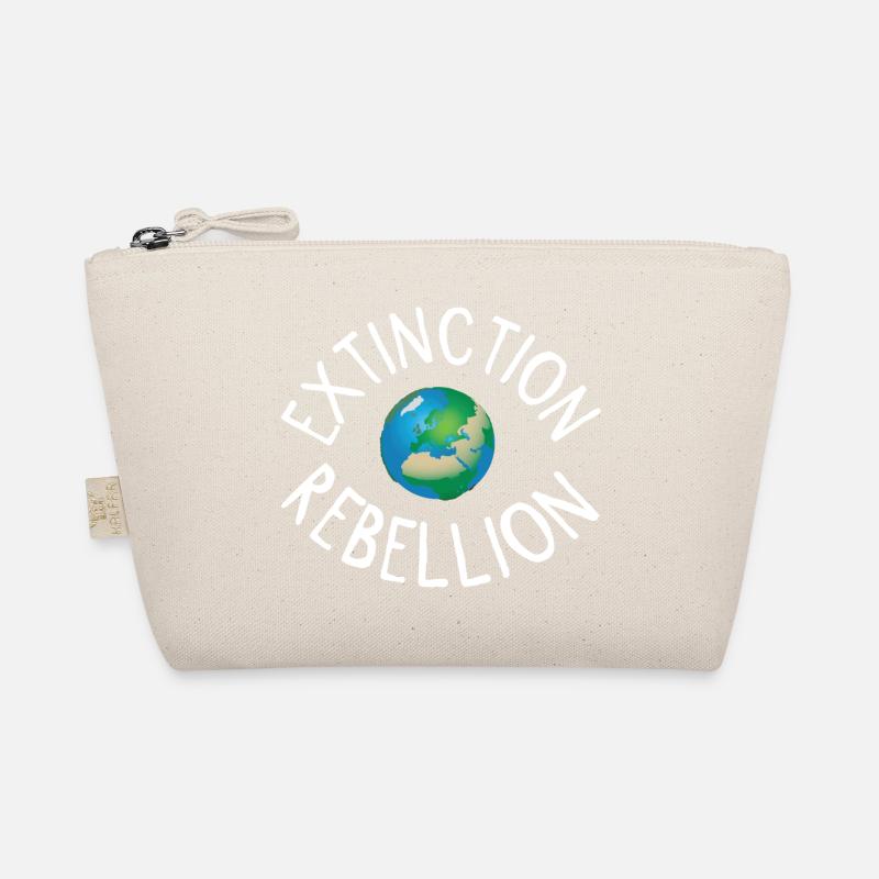 Extinction Rebellion Planet Erde weiss Bio-Täschchen