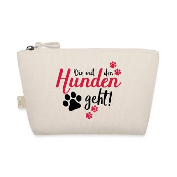 die mit den hunden geht - Bio-Täschchen - Natur - Vorne