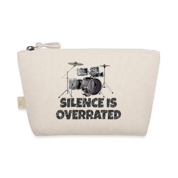 Silence is overrated - Drummer Drum Kit - Bio-Täschchen - Natur - Vorne