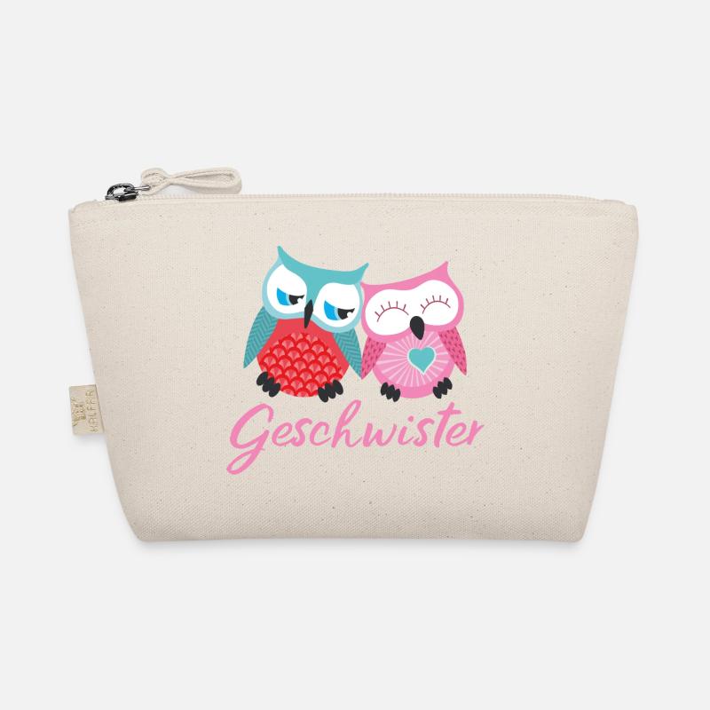 Geschwister Eulen Bio-Täschchen