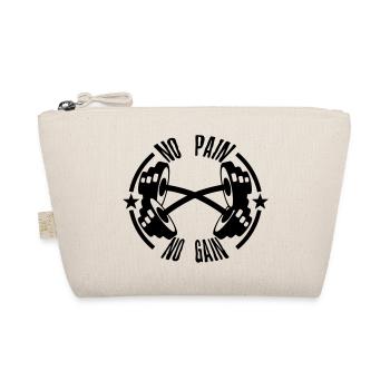 no pain gain citation musculation haltere - Trousse biologique - nature - Devant