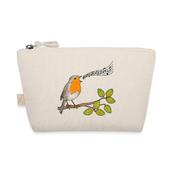 Robin chantant, notes de musique - Trousse biologique - nature - Devant