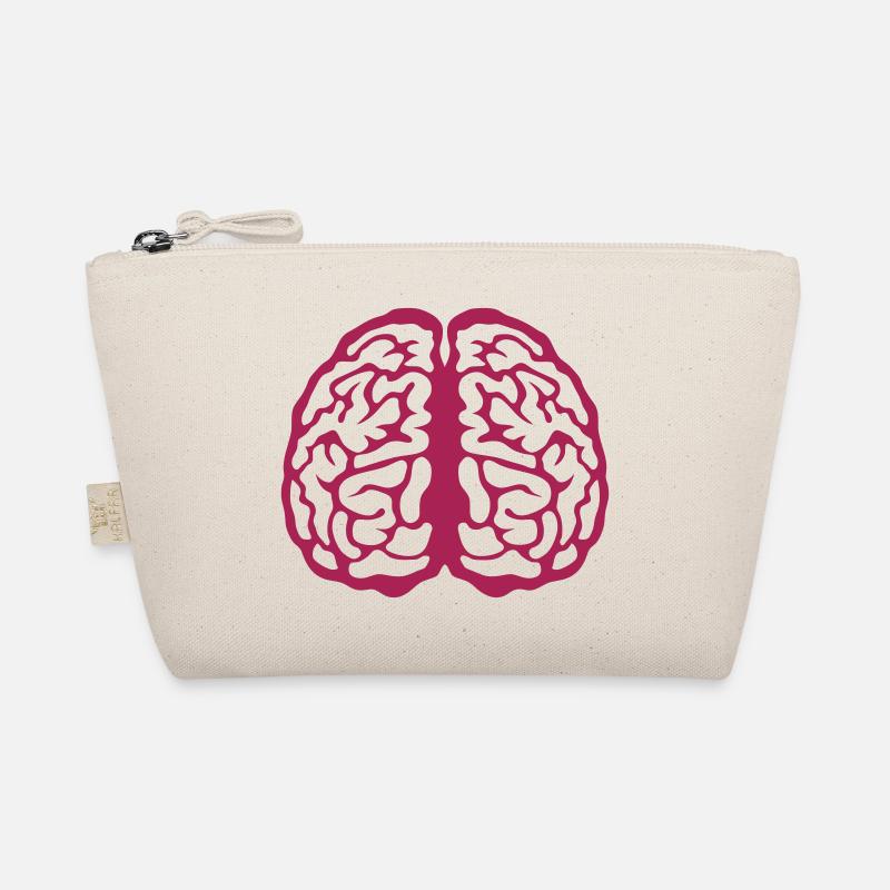brain brain face 3 8 Organic Pouch