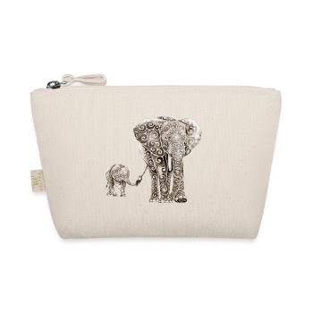 Swirly Elephant Family - Trousse biologique - nature - Devant