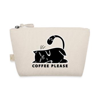 Coffee cat caffeine Cat Coffee cat lover - Organic Pouch - nature - Front