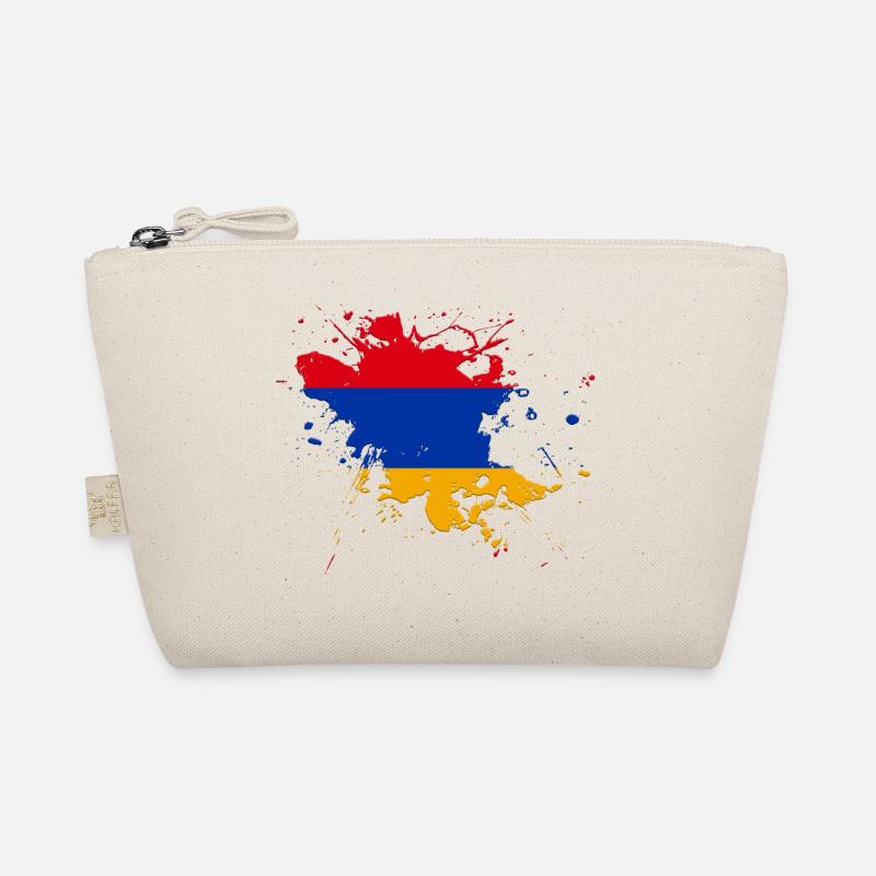 Armenien Flagge als Farbklecks - Bio-Täschchen - Natur