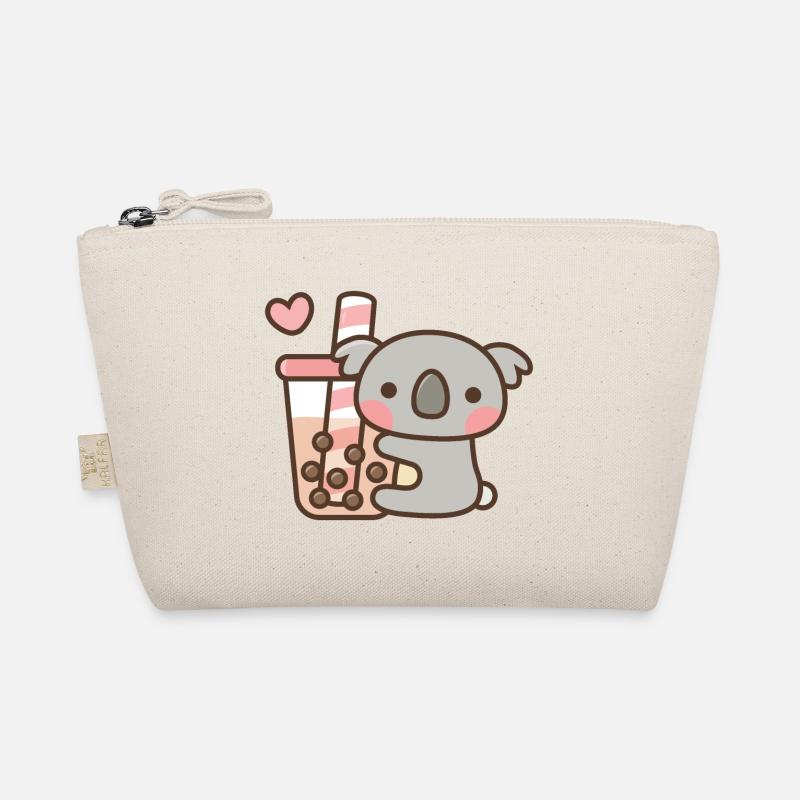 Koala und Bubble Tea Bio-Täschchen