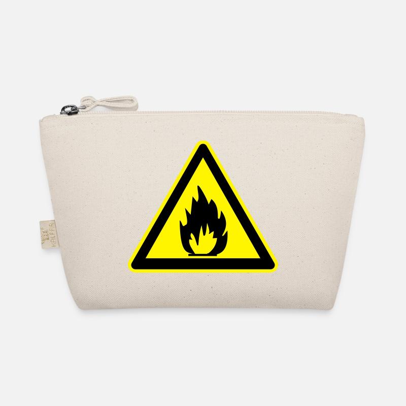 inflammable sign Bio-Täschchen