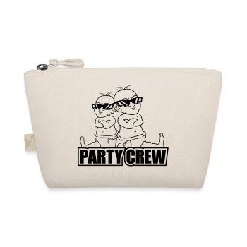 Logo party crew 2 cool babies team friends brothers - Organic Pouch - nature - Front