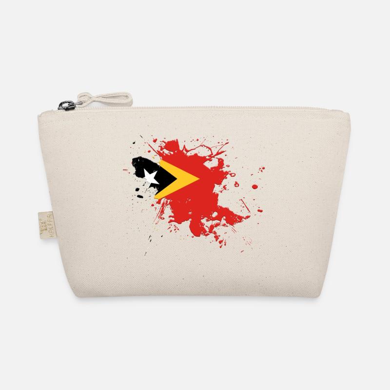 Drapeau du Timor oriental comme une touche de couleur Trousse biologique