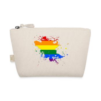 Drapeau arc-en-ciel comme une touche de couleur - Trousse biologique - nature - Devant