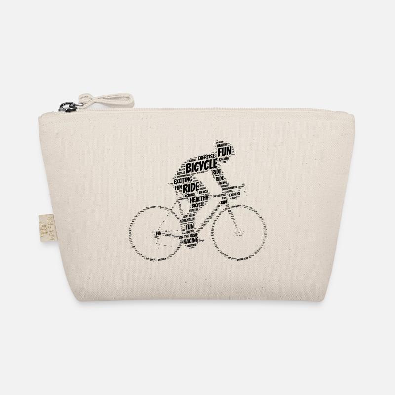 Bicycle - Typography Organic Pouch