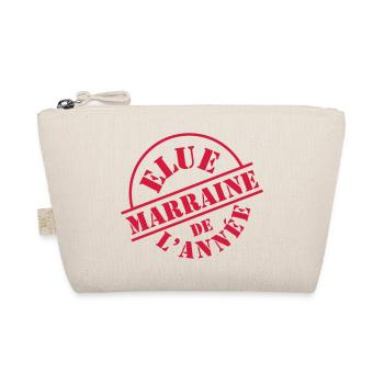 Elue Marraine de l'année ❤️ - Trousse biologique - nature - Devant