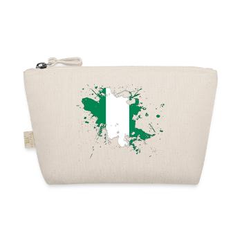 Nigeria flag as a splash of color - Organic Pouch - nature - Front