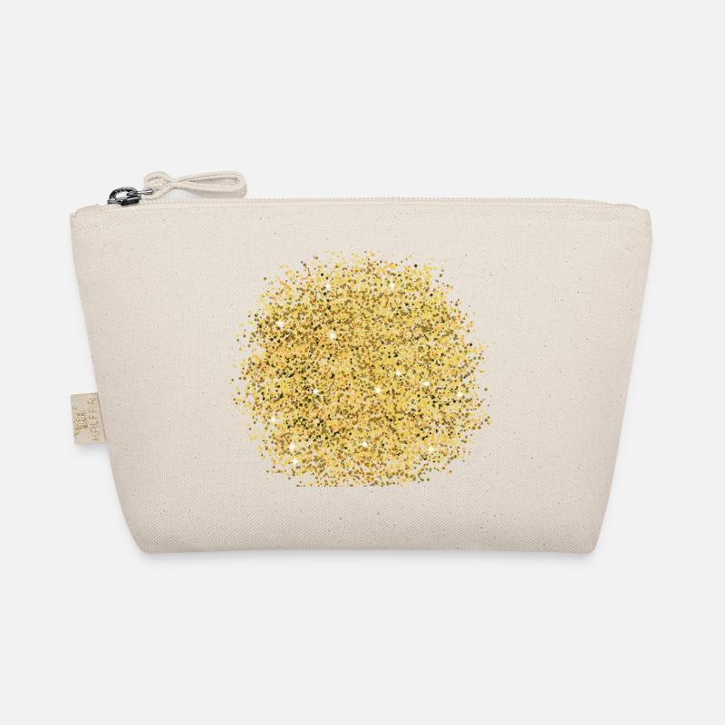 Gold Glitter Organic Pouch